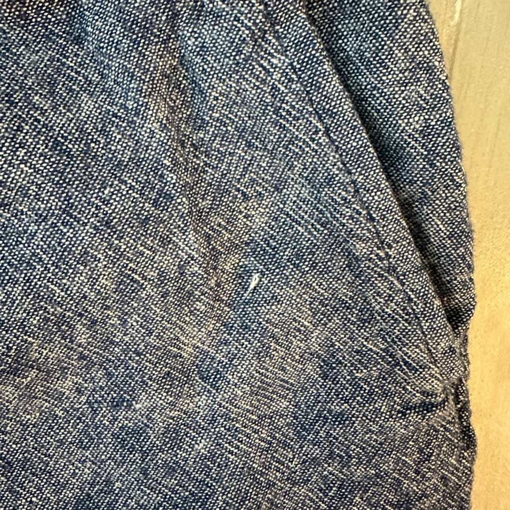Old Navy Chambray Linen Drawstring Shorts - Picture 3 of 4